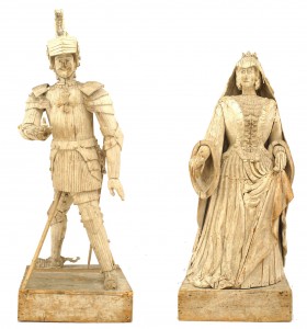 Monumental figures of a duke duchess 1