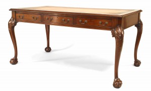 English chippendale mahogany drawer table 1
