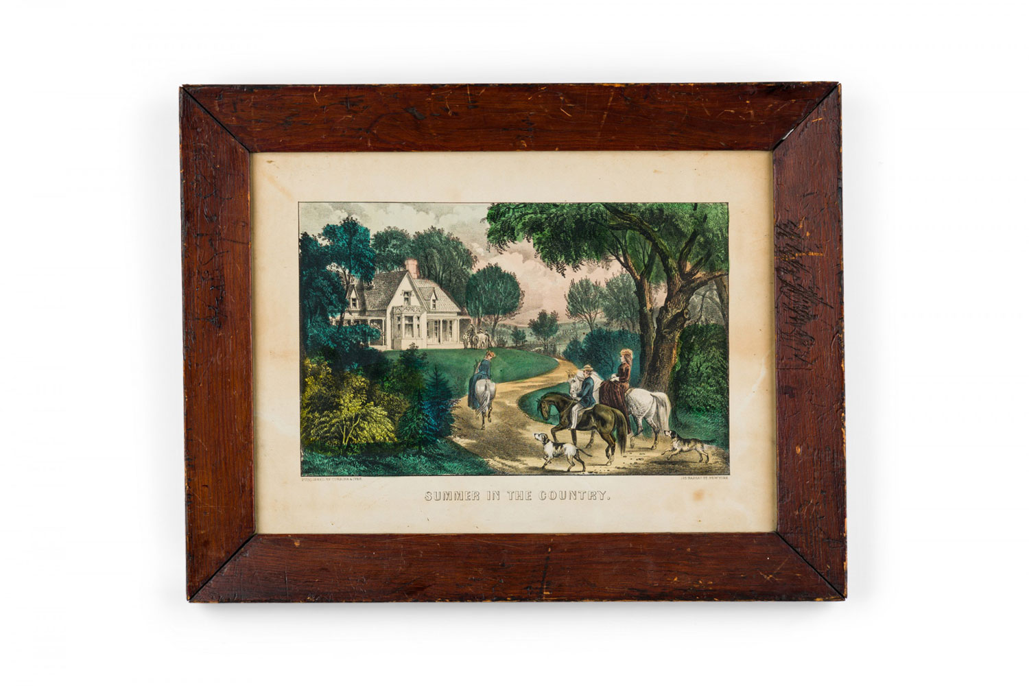 Currier ives lithograph of summer in the country