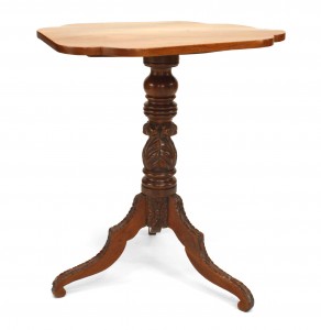 American empire mahogany end table