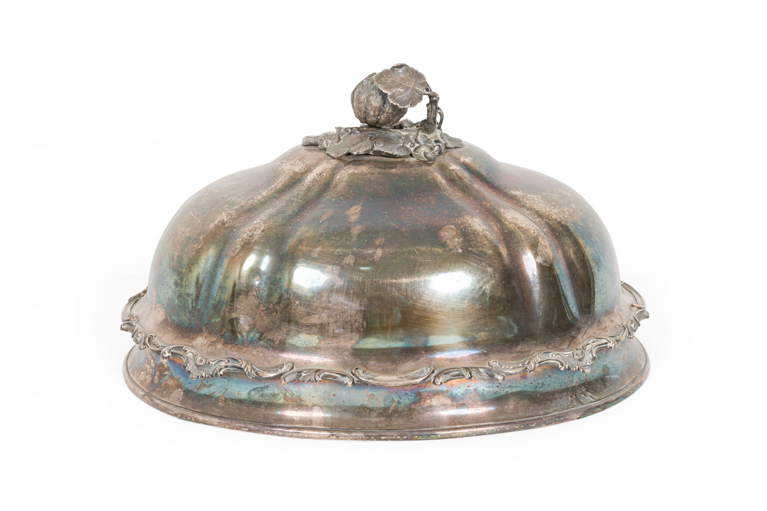 English victorian silver cloche