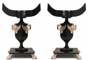 Regency lacquered gilt lion fernery