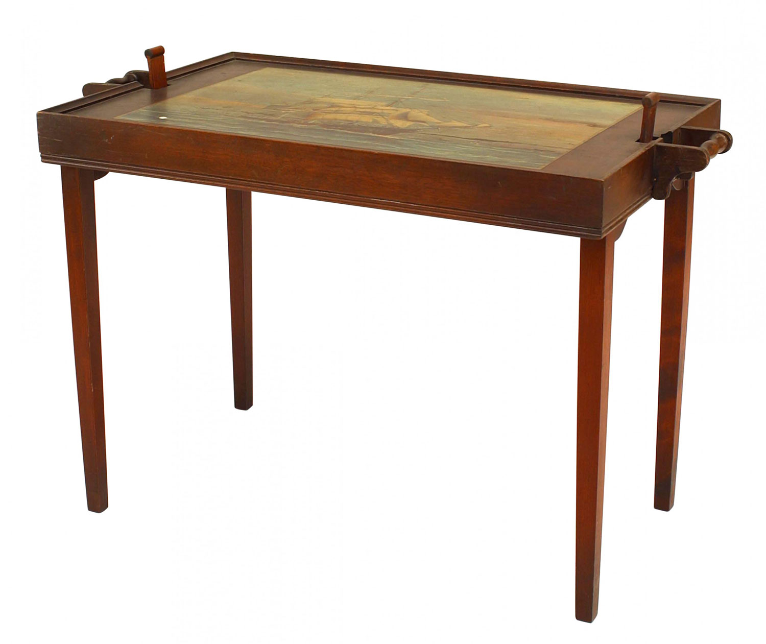 English victorian style folding butler table