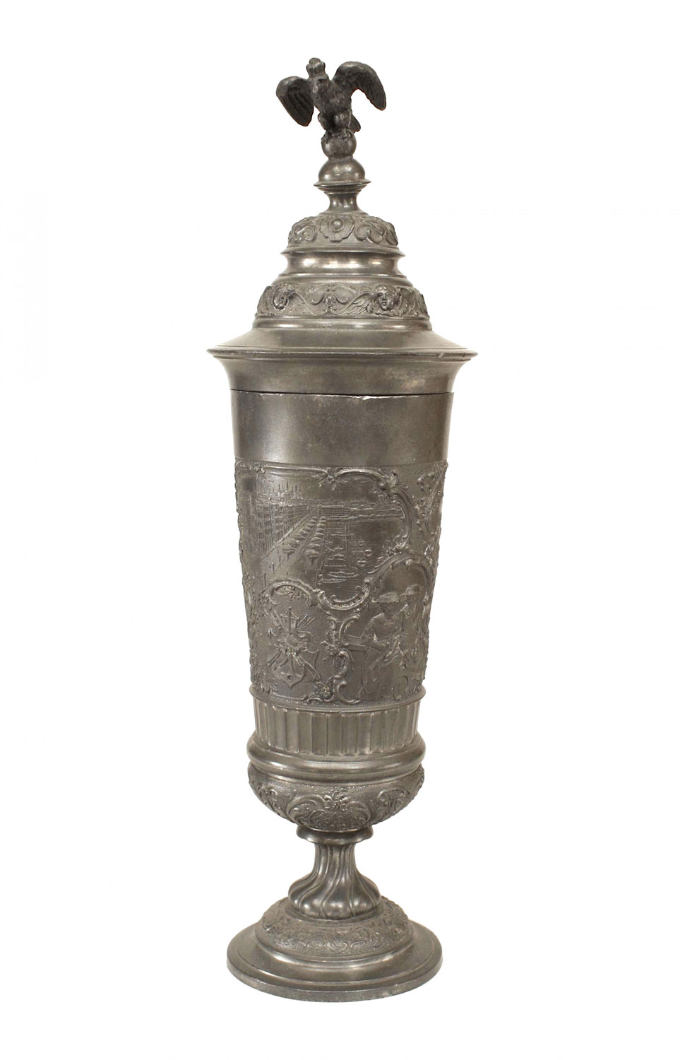 English renaissance style pewter chalice