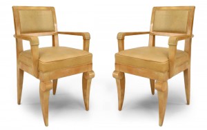 French sycamore arm chairs