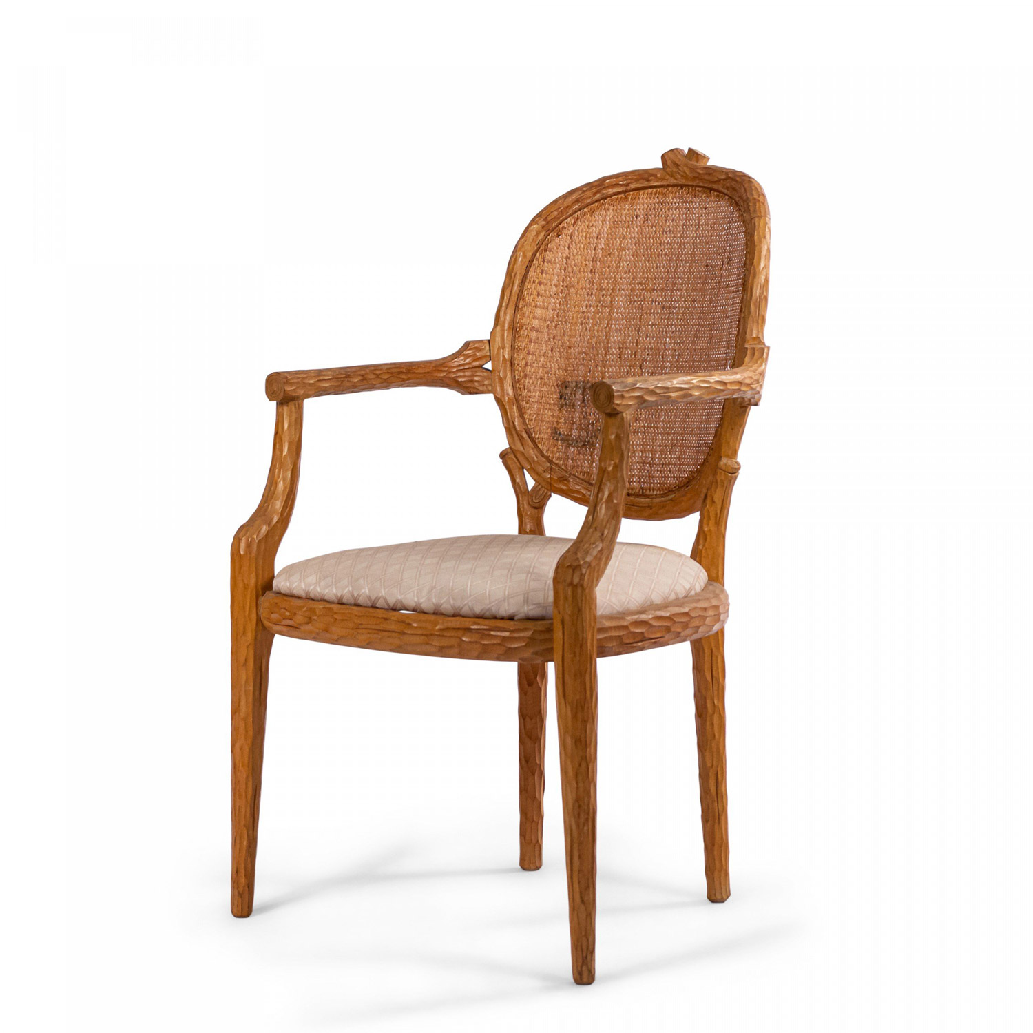 French provincial wooden arm chair