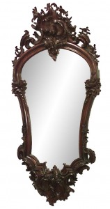 French louis xv style rosewood wall mirror