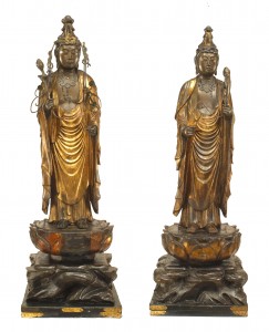 Chinese gilt deity figures 1