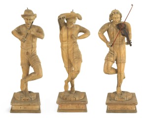 Set of 3 italian renaissance musical figures 1