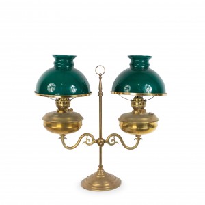 English victorian bronze student lamp 1