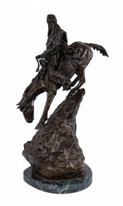 American bronze mountain man