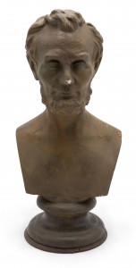 Victorian small plaster lincoln bust 1