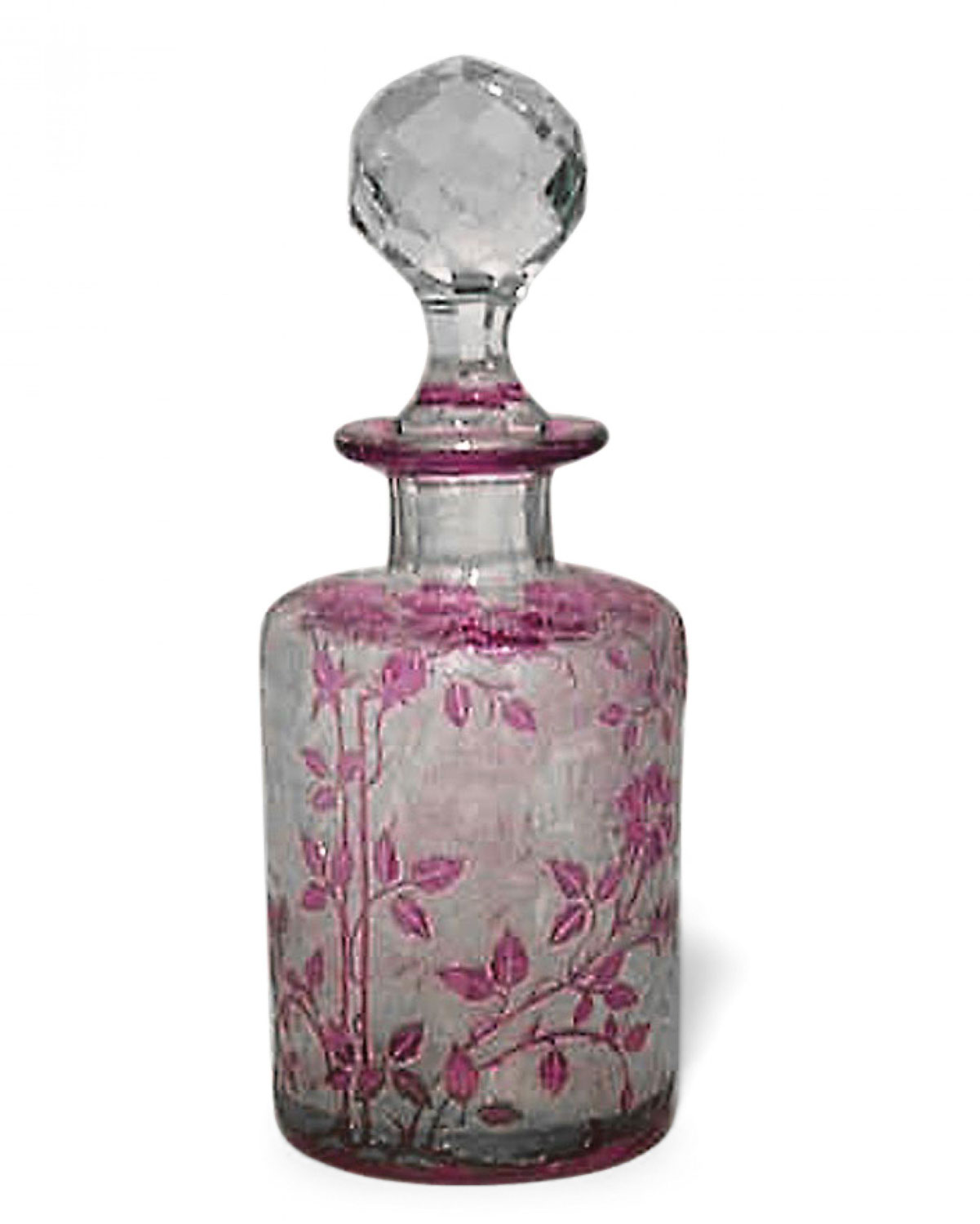 French victorian crystal perfume bottle 5