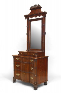 English regency style rosewood gothic dresser