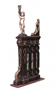 French louis xvi walnut railing