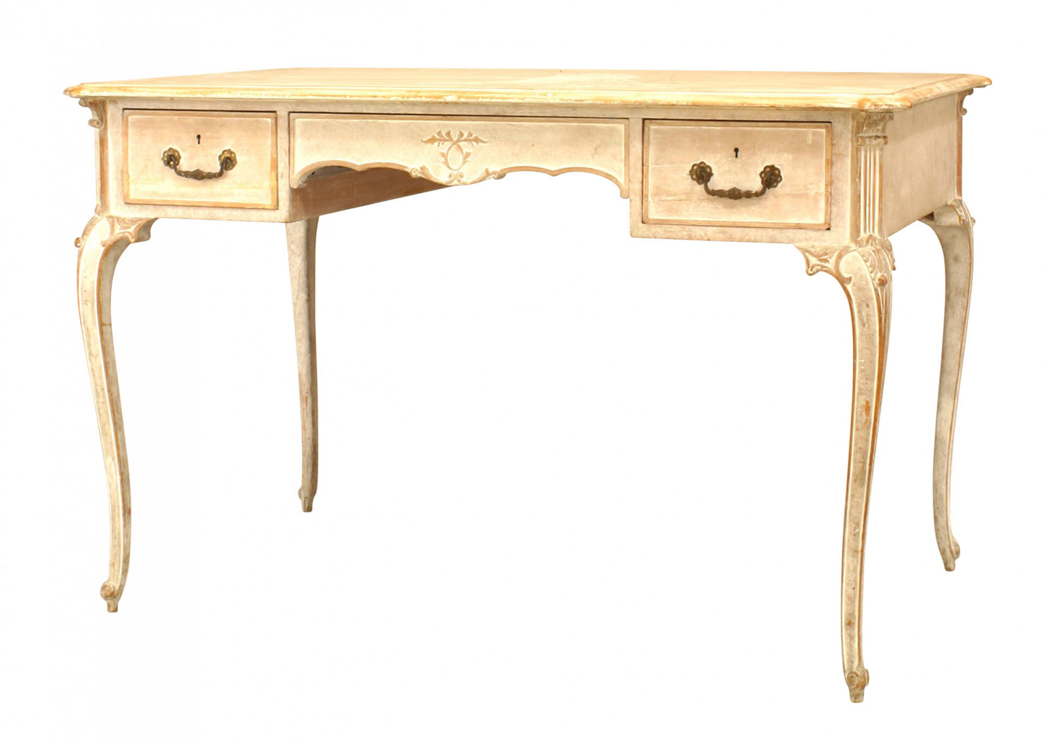 French louis xv style bleached dressing table