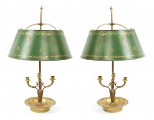 French empire style bronze table lamp