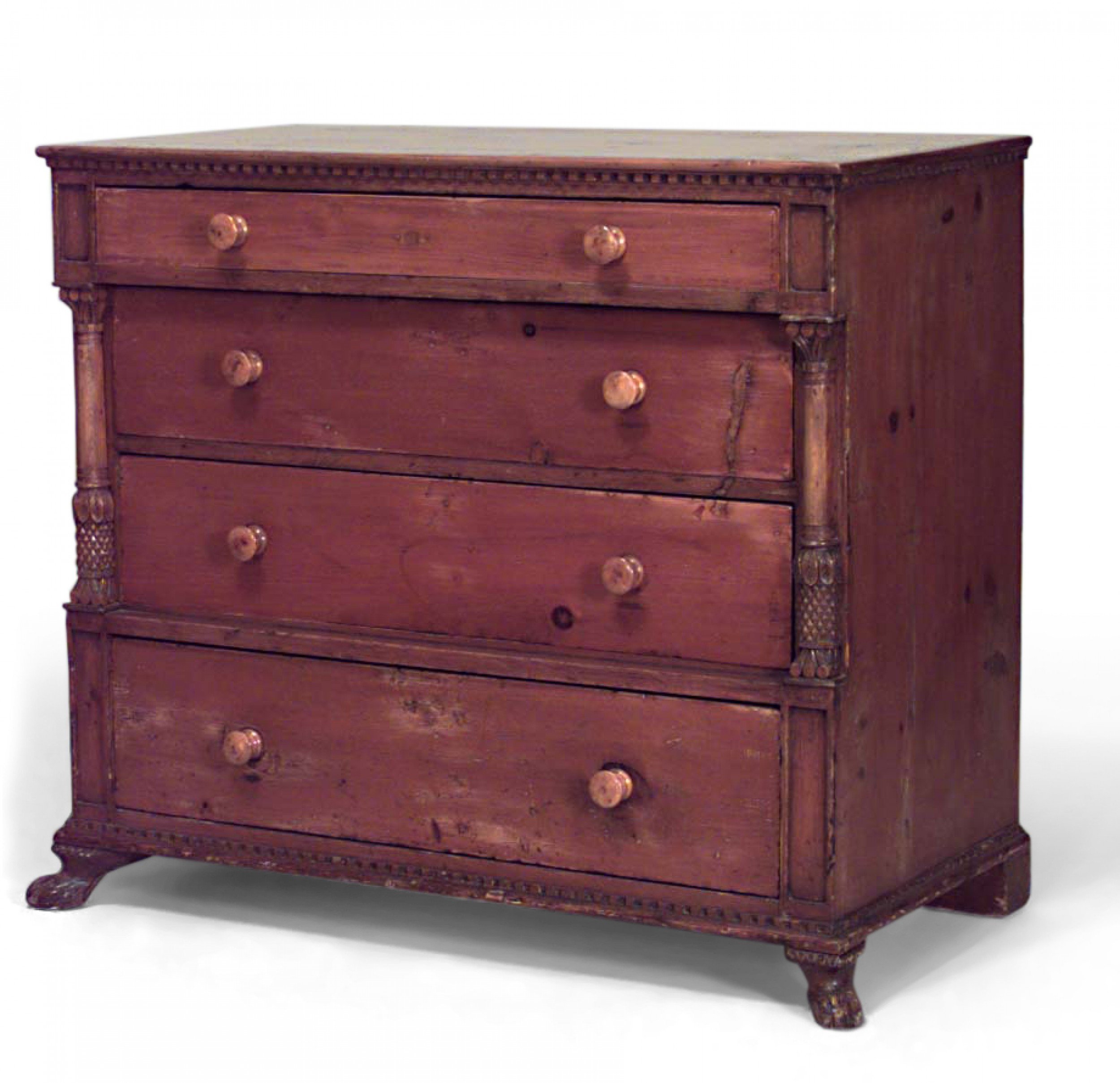 American federal pine chest