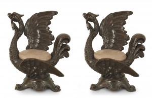 Northern italian renaissance griffin side chairs 1