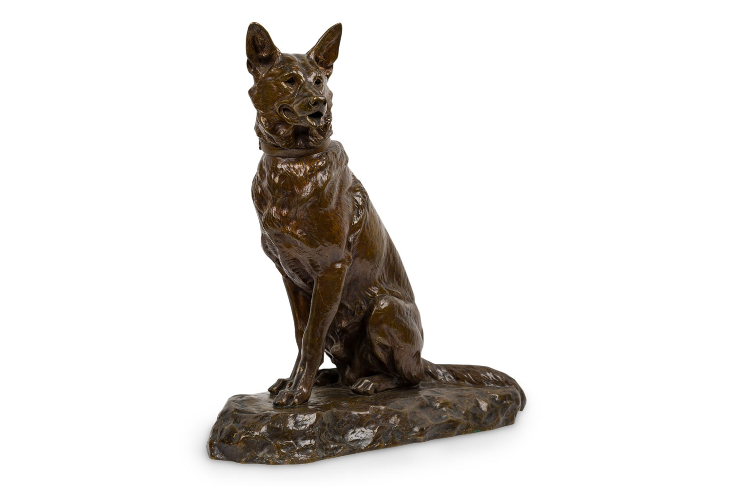Victorian bronze alsatian