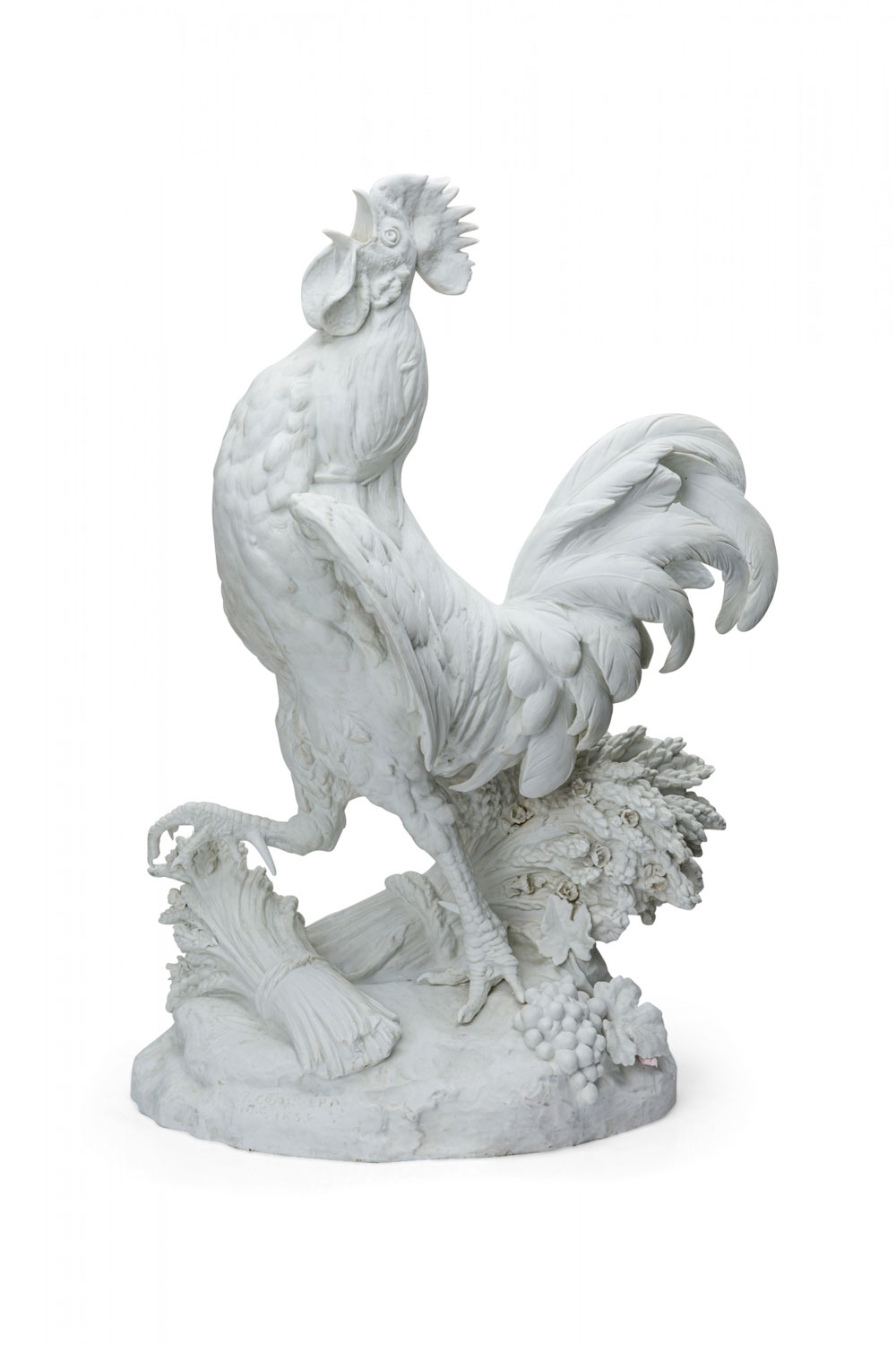 Victorian white pariam rooster