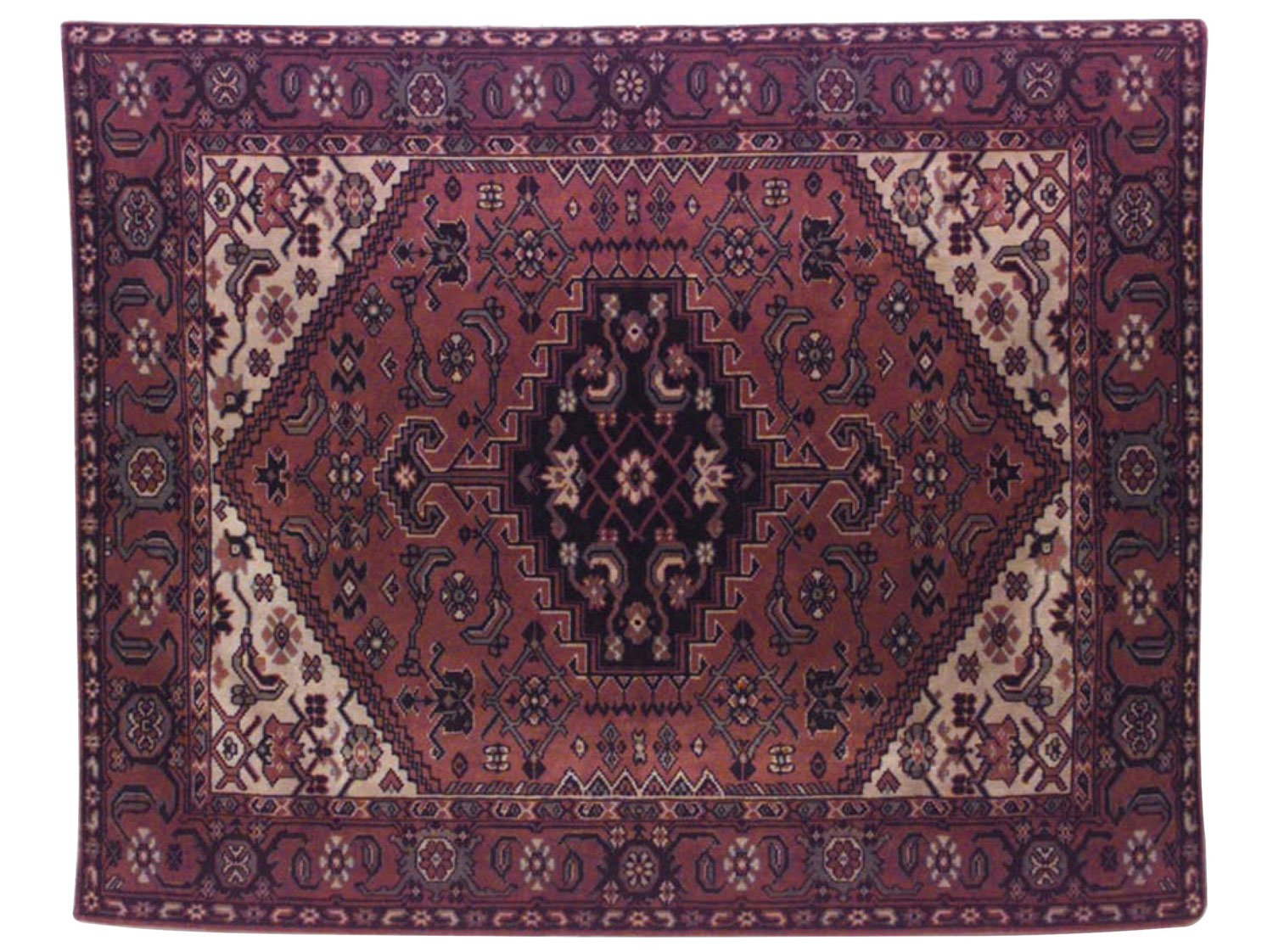 Persian red velvet table cover