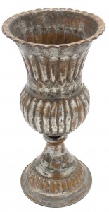 Set of 5 english renaissance style copper and silver chalices 1