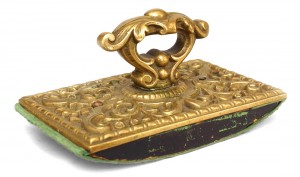 French louis xv style bronze roll blotter