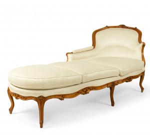 French louis xv beechwood chaise