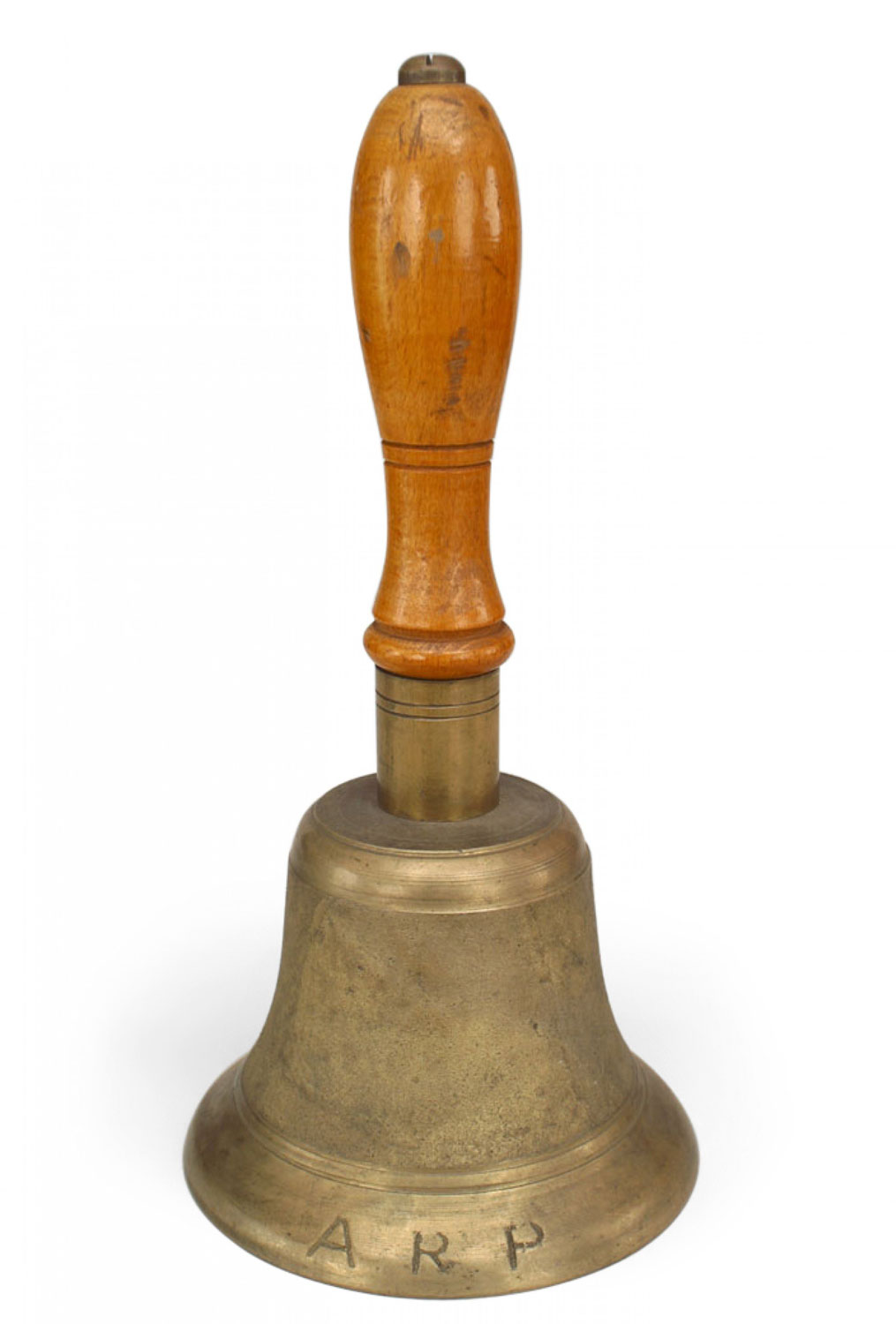 American victorian brass school bell