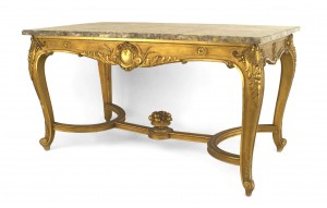 French regence gilt center table