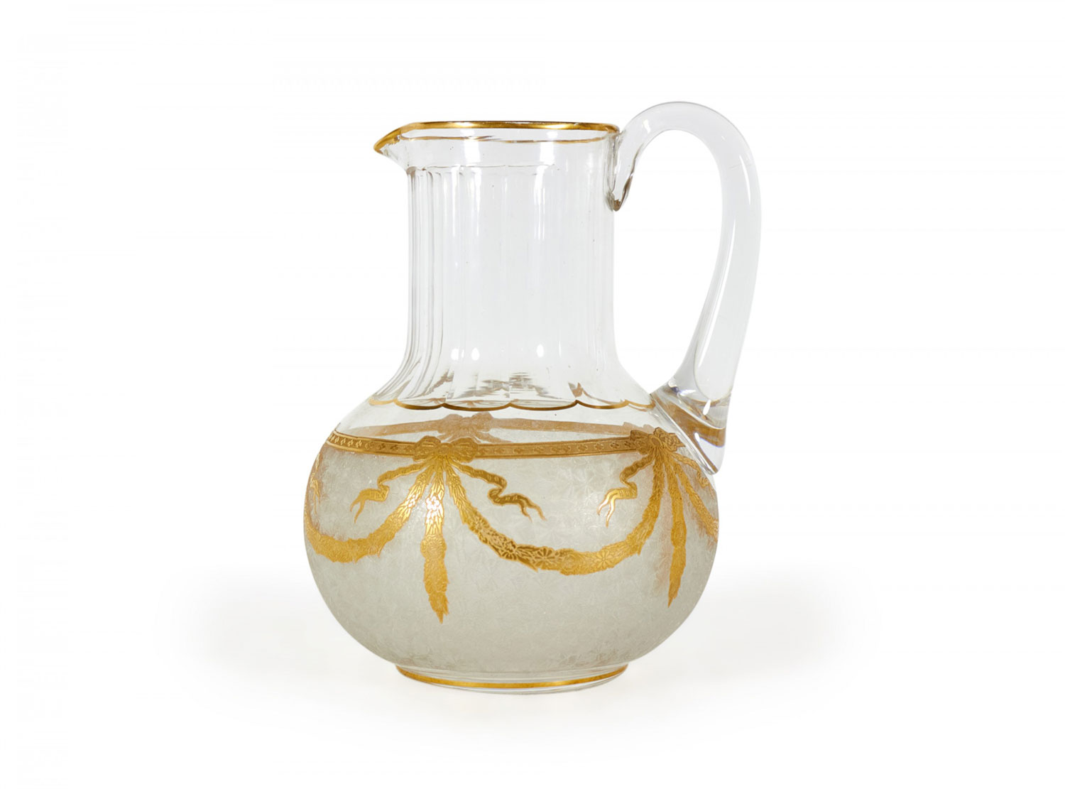 French victorian style baccarat crystal pitcher