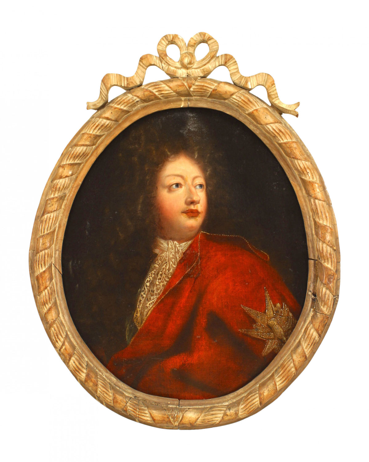 English georgian man in red coat portrait 1