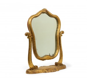 French louis xv style gilt wood dressing table vanity mirror