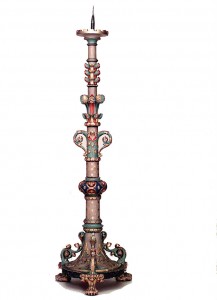 Gothic style altar candlestick