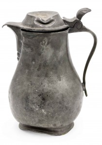 English renaissance style pewter teapot 3