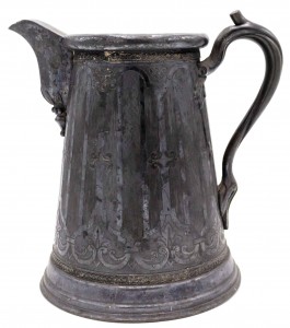 English renaissance style pewter pitcher 4