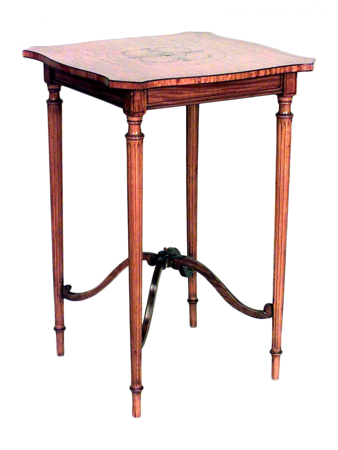 English sheraton satinwood end table