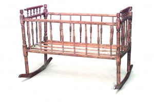 French provincial rocking cradle