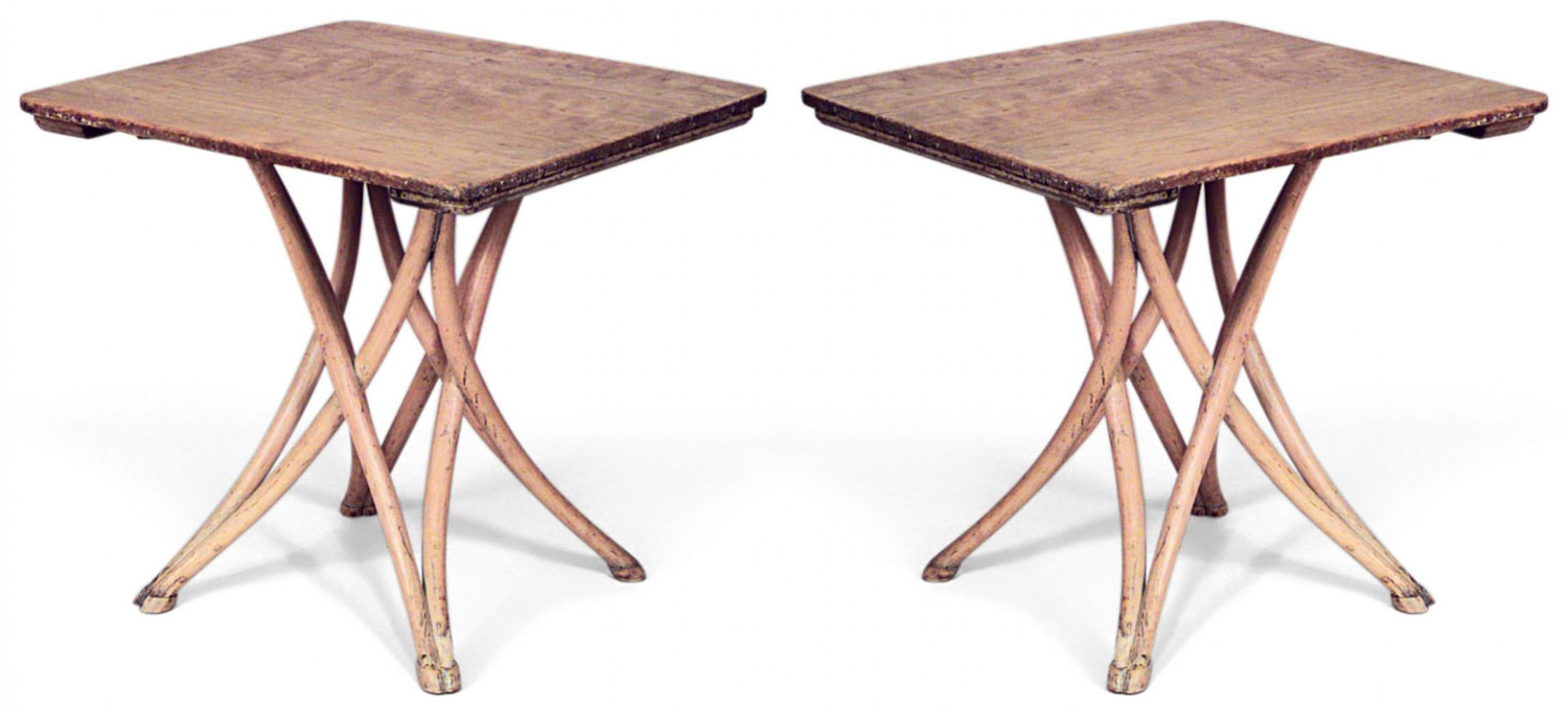 Various bentwood stripped cafe table 5
