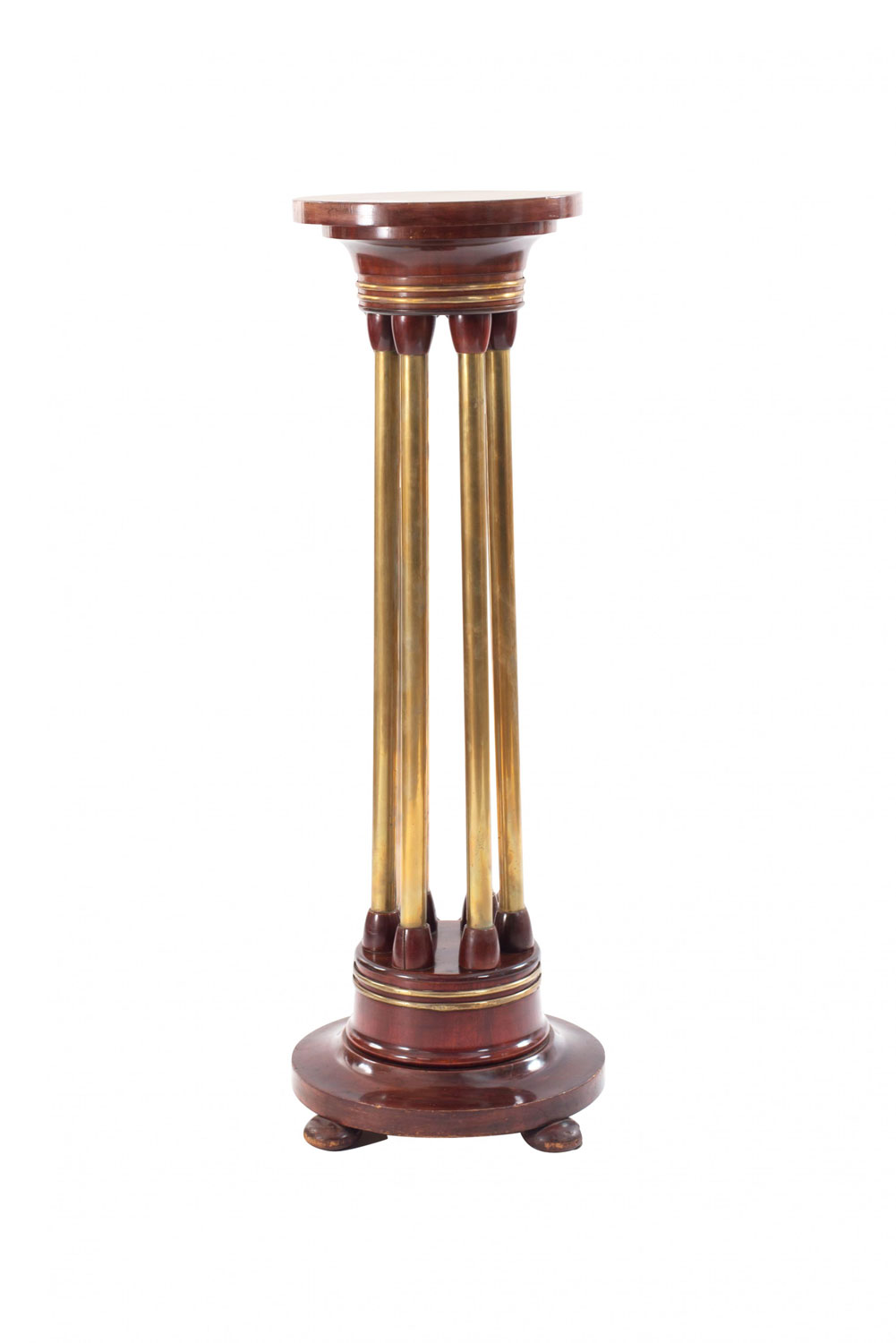 Bentwood secessionist brass pedestals 1