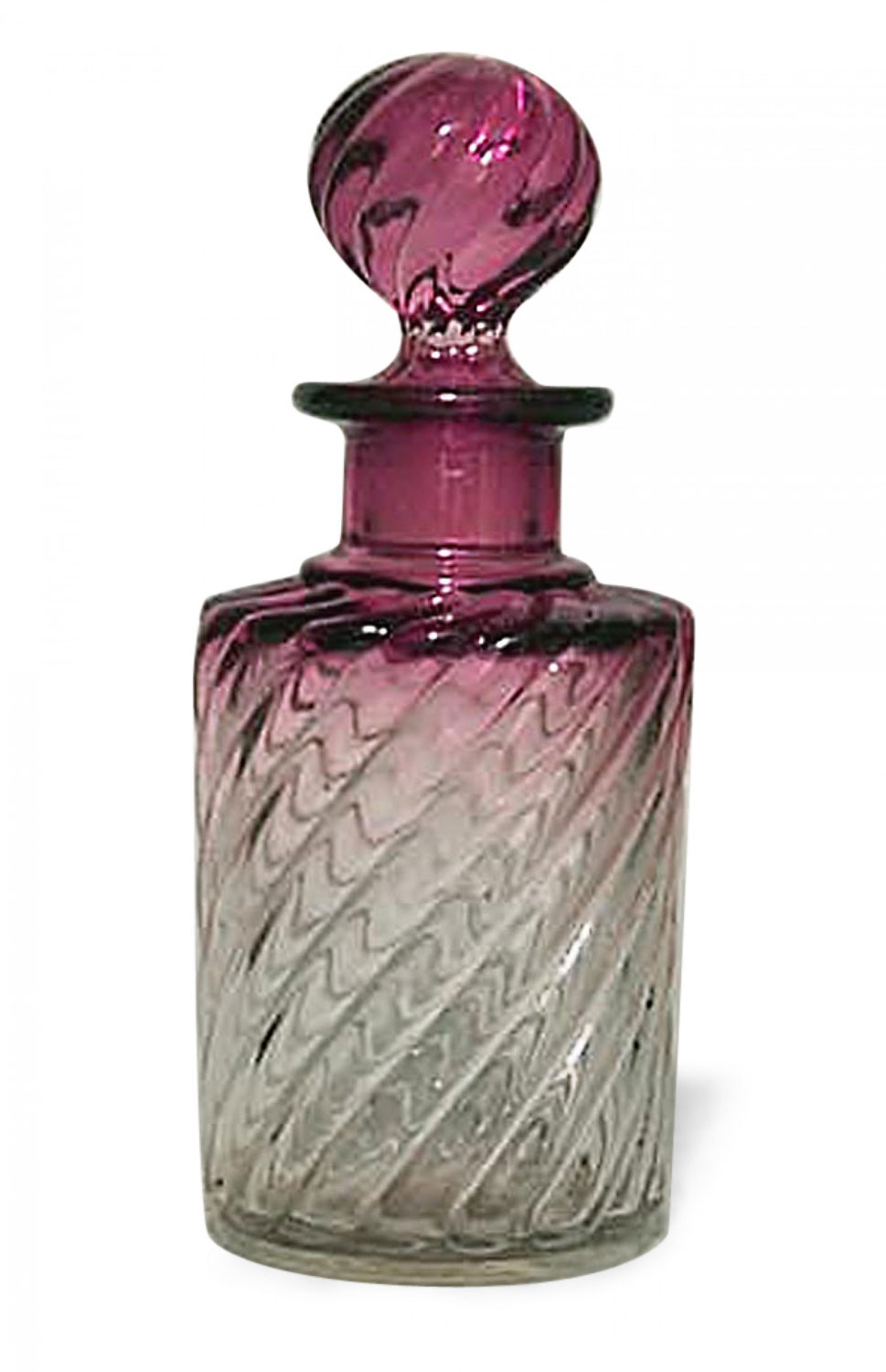 French victorian cranberry baccarat crystal perfume bottles