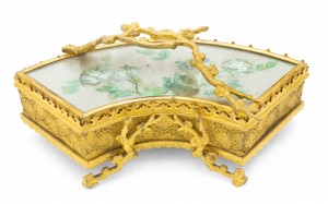 French victorian bronze dore fan box 1