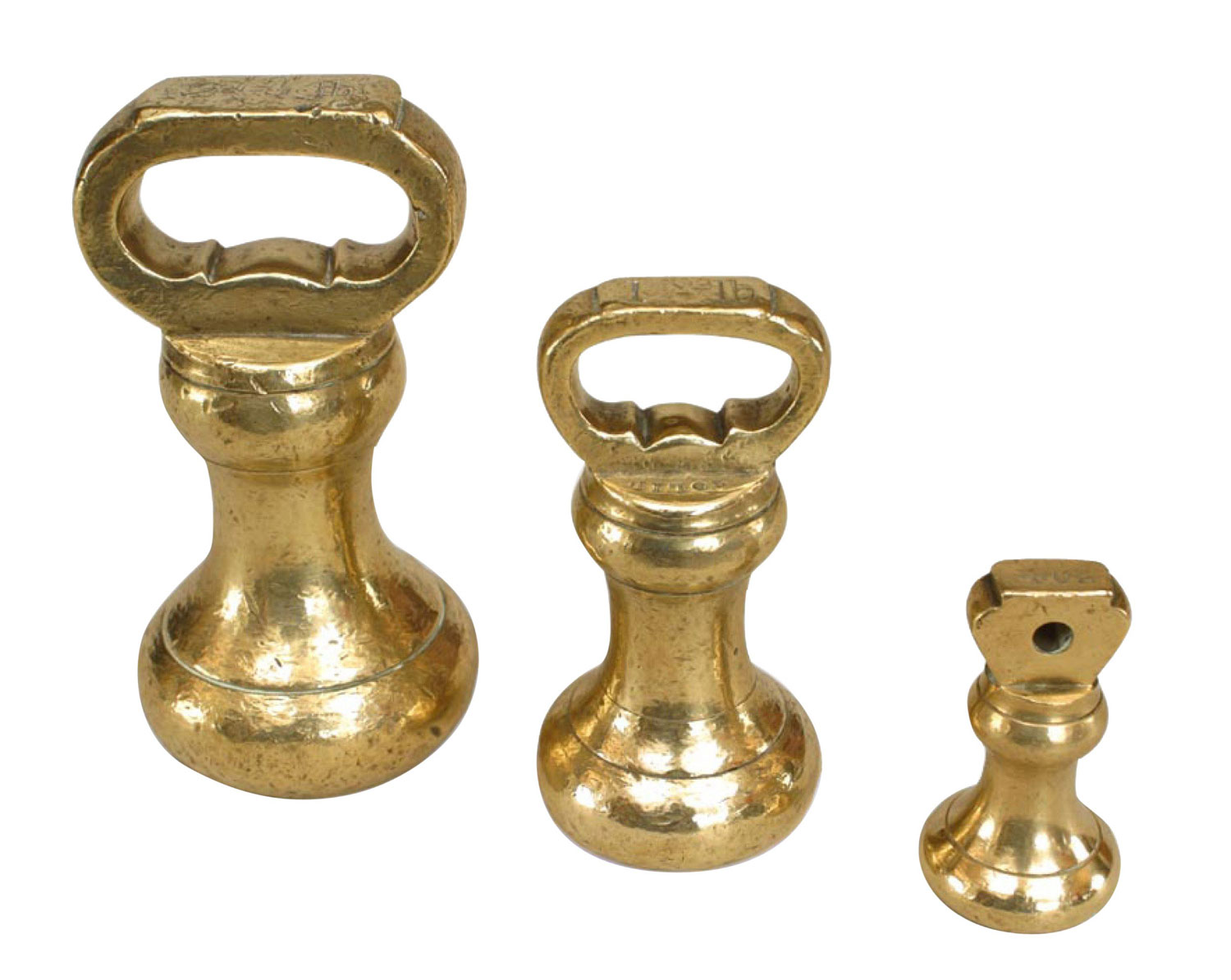 English country brass paperweights