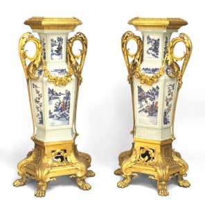 Pair french louis xv pedestals