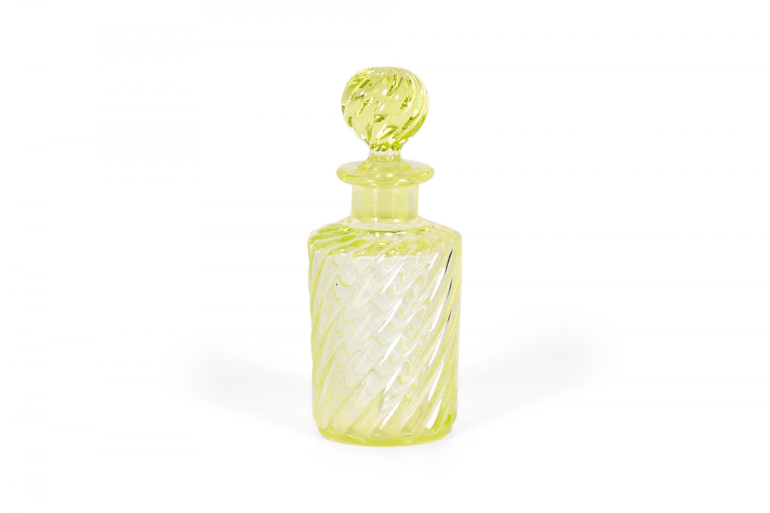 French victorian green baccarat crystal perfume bottles 1