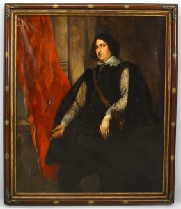 English caped man portrait