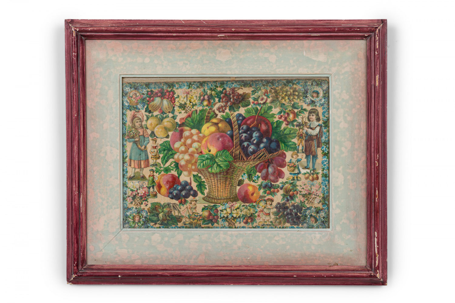 English victorian fruit collage print