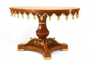English regency mahogany center table 1