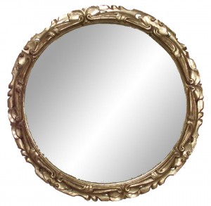 Italian rococo gilt carved wall mirror 2